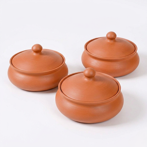 Traditional Japanese Terracotta Clay Serving Bowls and Lids Eco-Friendly Cookware Sets for Hot Meals <b>Stews</b> Curries <b>Pots</b> - Product Image 2