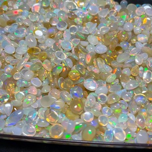Lot de 5000 carats d'opales naturelles éthiopiennes, pierres précieuses en vrac, taille ovale, polies, opalescentes, pour la fabrication de bijoux, pierre de naissance d'octobre, tiers - Product Image 2