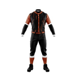 Ensemble de maillots de baseball personnalisés avec impression par sublimation, 100% polyester, antibactérien, ajusté - Product Image 6