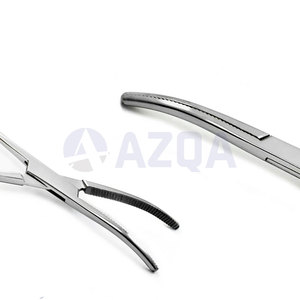 Pinzas de Pean Curvas con Bloqueo, Hemostato de Acero Inoxidable, Instrumento Quirúrgico Dental, Mordazas Dentadas, Bloqueo de Trinquete, Reutilizables, Aprobadas por la CE - Product Image 3