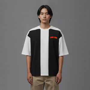 เสื้อยืดผู้ชายขายส่งยอดนิยม ผ้าฝ้าย 100% คุณภาพสูง ปักโลโก้ตามสั่ง ทรงหลวม เป็นมิตรกับสิ่งแวดล้อม - Product Image 4
