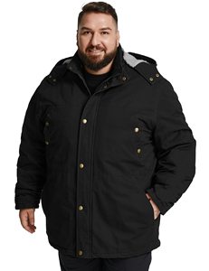 Plus Size <b>Men</b> Distressed <b>Leather</b> Biker <b>Jacket</b> Winter Warm, Zipper Hooded, Eco-Friendly & Windproof Casual Heavyweight Outerwear - Product Image 5