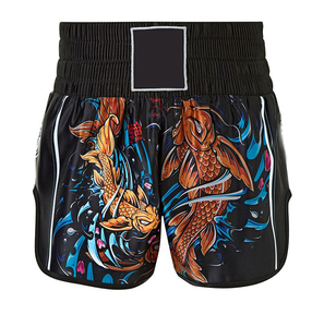 Men's MMA Grappling BJJ Martial Arts Shorts Sublimated Print Spandex/<b>Polyester</b> Breathable 300g Fabric <b>Boxer</b> Shorts for Fight - Product Image 3