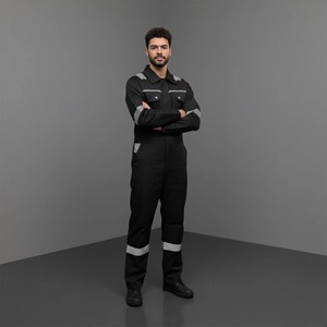 Overoles de Trabajo Personalizados con Logotipo Impreso, Multibolsillos, de Algodón, Uniformes de Protección Laboral - Product Image 4