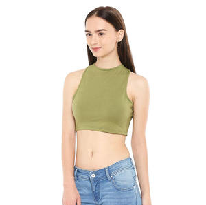 Top Corto Sexy para Mujer, Color Sólido, Nueva Moda, Transpirable, Personalizado, Conjunto de Leggings y Sujetador Deportivo para Yoga y Gimnasio - Product Image 3