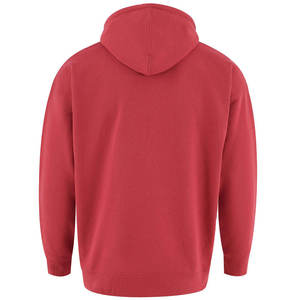 Sweat à capuche classique rouge en coton molletonné, broderie personnalisée, logo OEM, fabricant de sweats à capuche de marque de mode - Product Image 3