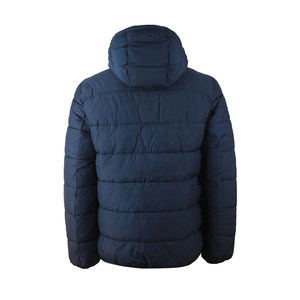 Custom <b>Men</b> Puffer Jackets Soft Comfortable Canvas High Street Style Hooded with Front Logo Sublimation Puffer Coat - Product Image 2