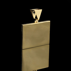 Colgante Premium Urban Iced Diamond Hip Hop de Aleación Chapada en Oro Prestige Authority - Product Image 2