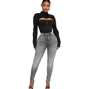 Vente en gros Mode Printemps 2026 Vêtements pour femmes Legging skinny, Pantalon en jean, Jean stretch taille haute, Jean crayon pour femmes - Product Image 2