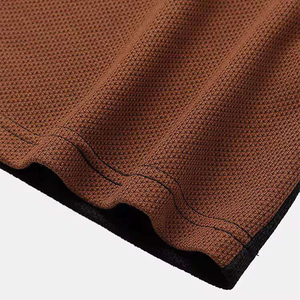 Men's Color Blocked Knitted T-<b>Shirt</b> Short Sleeve O-Neck Casual <b>Patchwork</b> Design Regular Fit - Product Image 5