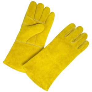 Guantes de Soldadura CAPTAIN INDUSTRY de Piel de Cabra Negra de Primera Calidad, Impermeables, Antideslizantes, Resistentes al Calor, para Uso en Exteriores - Product Image 2