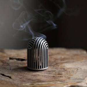 Brûleur d'encens en métal Bakhoor Mabkhara Oud, brûleur de charbon moderne, porte-encens arabe, décoration parfumée pour la maison - Product Image 5