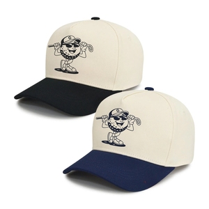 Wholesale Classic Waterproof Golf Hats 5 Panel Two Tone Custom Graphic Printed Logo Sport <b>Cap</b> Golf Headwear Adjustable Buckle - Product Image 5