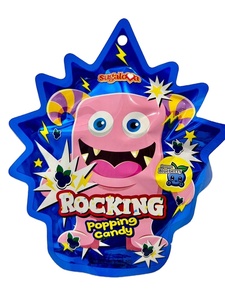 HALAL Sugar-Free Multi-Colored Drop Shape Watermelon Strawberry Blueberry Cola Mango Puffed Candies Rocking Popping Candy Mouth - Product Image 5
