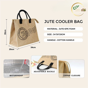 Bolsa de Yute Sostenible y Duradera para Uso Diario y Comercio Minorista - Product Image 2