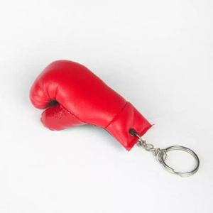 2025 Custom <b>Leather</b> Light Mini Boxing Gloves <b>Keychain</b> Letterpress Printed Simple Design High Quality Soft Gift Promotional Item - Product Image 2
