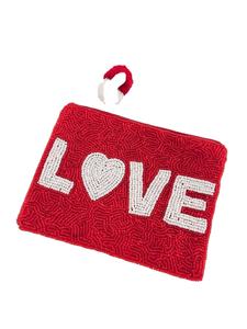 Porte-monnaie perlé fait main festif jour de Noël idée cadeau mini pochette perlée sac perlé de vacances conceptions personnalisées petit sac portefeuille - Product Image 2