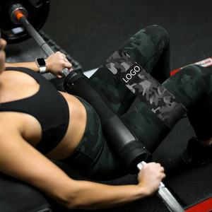 Black Camo Design Heavy Resistance Hip <b>Bands</b> Polyester Fabric for Yoga Hip Booty Workout Home Gym <b>Exercise</b> Set with Carry Bag - Product Image 5