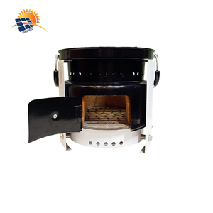 Poêle à bois biomasse avec chambre céramique et grille en fonte pour la cuisson intérieure et extérieure, fourni par un fournisseur indien - Product Image 1