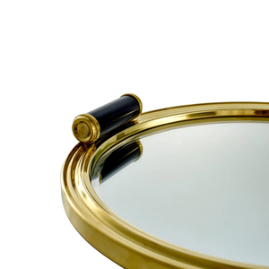 Plateau de service de qualité supérieure au design unique, couleur argent, en acier inoxydable, de forme ronde, directement d'Inde - Product Image 6