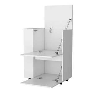 Carrello bar bianco a 2 armadietti - Product Image 4