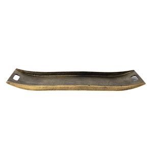 Plateau de service vintage en laiton, finition antique, vaisselle décorative de luxe pour salle à manger, hôtel, restaurant, mariage, fête - Product Image 6