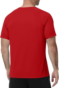Chemise rouge pour homme à manches courtes, séchage rapide, protection UV, pour la plage, la pêche et les sports de plein air - Product Image 2