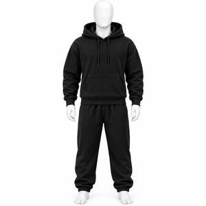 Ensemble de survêtement AMSEC INDUSTRY de qualité supérieure, personnalisé, imprimé, délavé à l'acide, avec strass, à capuche, longueur intégrale, 100% coton, coupe oversize - Product Image 3