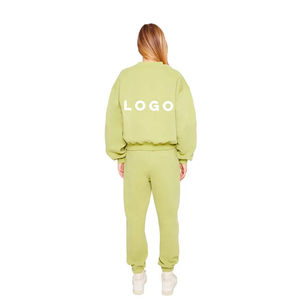 Conjunto Deportivo de Mujer, Oversize, de Alta Calidad, con Patrón Liso, para Invierno, de Algodón - Product Image 4