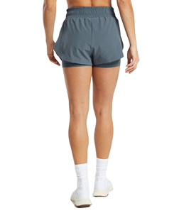 <b>Women's</b> High Waist Waterproof Breathable Memory Fabric Eco-Friendly Double Layer <b>Board</b> <b>Shorts</b> Quick Dry Seamless 100% Cotton - Product Image 2
