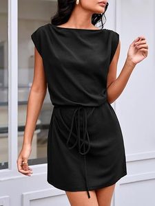 Cinturón negro de PU para mujer con hebilla de placa, estilo Obi, cinturón para la cintura, accesorio para vestido - Product Image 3