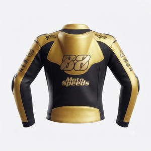 Men’s Cowhide Leather <b>Racing</b> <b>Jacket</b>/Chaqueta MotoCP Style CE Level 2 Armor Motorcycle Track Riding Protective Gear CE - Product Image 2