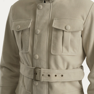 2. Veste en Faux Daim pour Homme, Style Motard Classique, Manteau Zippé, Logo Personnalisé, OEM ODM, Mode Streetwear, Vente en Gros, Fabricant d'Usine - Product Image 6