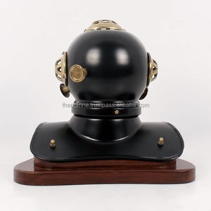 Nautical <b>Vintage</b> Divers Helmet Marine Diving Helmet With <b>Clock</b> Decor Collection - Product Image 5