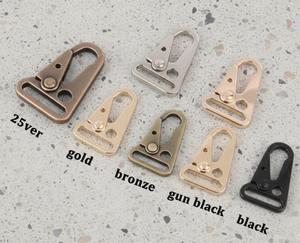 Ganchos de Resorte HK de Aleación de Zinc de 25 mm, Sin Níquel, Sin Plomo, Plateados/Dorados/Negros/Bronce, Ganchos de Seguridad para Llaveros - Product Image 3