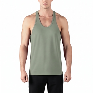 Camiseta sin mangas de algodón para hombre, camiseta deportiva informal, chaleco deportivo ligero, camiseta de verano, logotipo personalizado, marca privada - Product Image 1