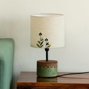 Hand-Painted Mango Wood <b>Table</b> Lamp Base Rajasthani Design Wholesale - Product Image 2