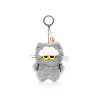 Porte-clés mini Zoa Line Friends G-Dragon K-POP Zo&Friends, pendentif en peluche Zoa, couleur grise