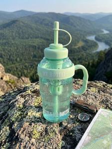 Eco-Friendly Cute Ice Cream Shaped Water <b>Bottle</b> with Handle and <b>Straw</b> for Kids Travel Gifts - Product Image 3