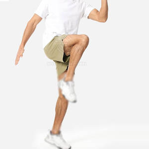 High Quality Best Selling Men Double <b>Layer</b> Shorts Solid Pattern Quick Dry Breathable Eco-Friendly Casual Use - Product Image 5