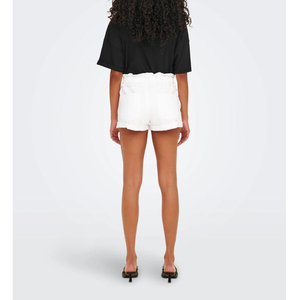 New Arrival 2026 Women's Hot Stylish Streetwear Breathable Casual <b>Denim</b> <b>Shorts</b> Jeans <b>White</b> Color Button Fly <b>Ladies</b> <b>Short</b> - Product Image 2