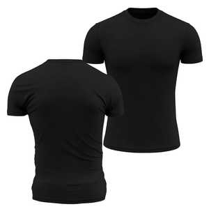Fitness Wear Latest Design <b>Men</b> <b>Compression</b> <b>Shirts</b> Solid Color Adult Size <b>Men</b> <b>Compression</b> High Quality Polyester Spandex - Product Image 3