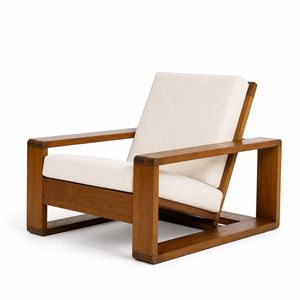 Ensemble de salon de jardin en teck massif de luxe, ensemble de conversation pour patio, meubles de jardin pour villa, hôtel, resort avec table basse - Product Image 2