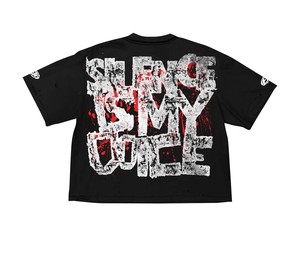 เสื้อยืดโอเวอร์ไซส์ลายกราฟิกสตรีทแวร์แบบกำหนดเอง เสื้อยืดคอตตอนวินเทจทรงบ็อกซี่ลายกราฟิกแบบครอป ซักย้อมสีเอซิด ขายส่ง - Product Image 6