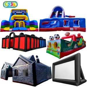 Juegos Deportivos Inflables Gigantes para Adultos al Aire Libre, Carrera Acuática de 5K, Obstáculos, Tobogán, Casa de Brinco - Product Image 3