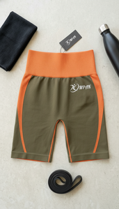 Shorts de sport pour femme, taille haute, sans couture, respirants, style streetwear, pour yoga, gym et fitness, avec effet scrunch et compression push-up fessier - Product Image 6