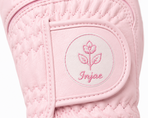 Guantes de Golf Rosas con Logotipo Bordado Personalizado, PU de Alta Calidad, Transpirables, Lindos, para Mujer, Fabricante OEM/ODM - Product Image 2