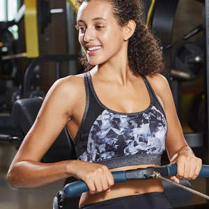 RIZNA ENTERPRISES Women's High <b>Support</b> Breathable Sports Bra for Yoga Running Padded <b>Crop</b> <b>Top</b> Removable Pads Heat-Transfer - Product Image 1