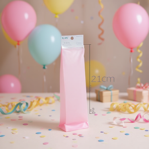 Sacs cadeaux en organza Ilan 21cm x 6.5cm Rose 4 pièces Décoration de fête - Product Image 2