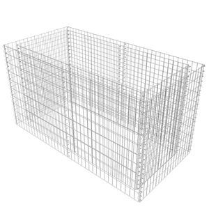 Bac à fleurs et jardinière surélevée en acier galvanisé argenté 70,9 x 35,4 x 39,4 pouces - Product Image 2